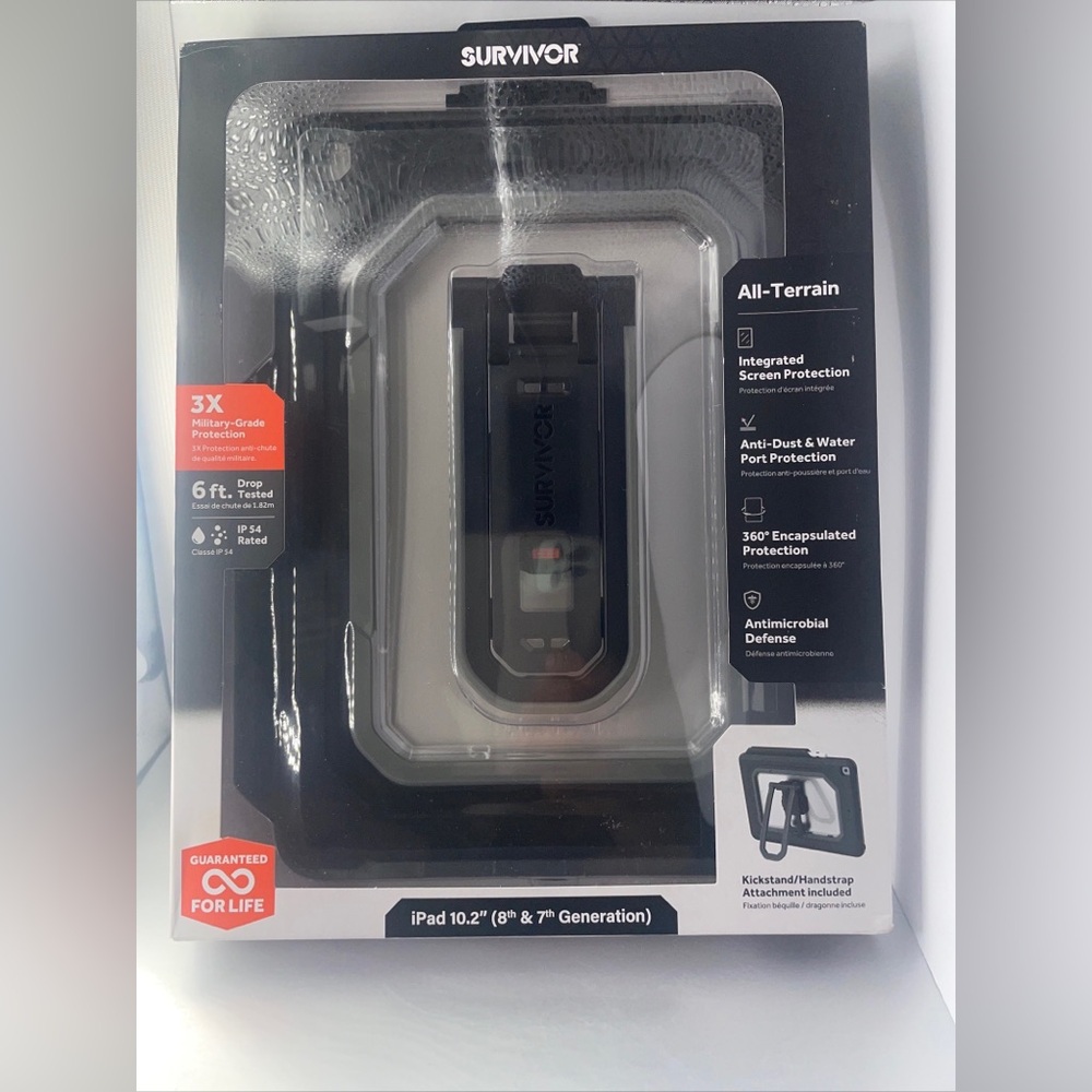 Griffin Survivor All-Terrain Case for iPad 10.2" 7th & 8th Gen (GIPD-024-BLK)